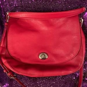 Coach Combo Large Hobo and Wristlet Red